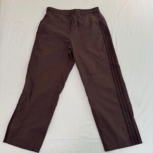 Adidas Brown 3-Stripe Baggy Skate Pants